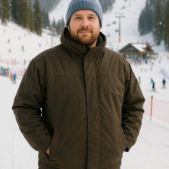 Croft & Barrow Men’s Brown Insulated Jacket - Picture 1 of 16